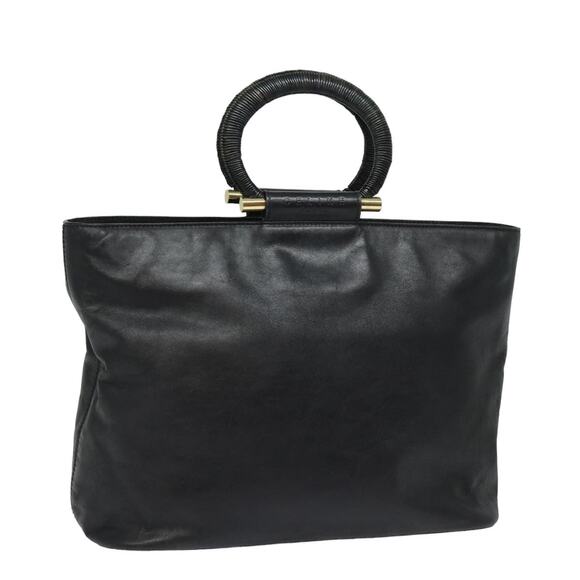 CELINE Hand Bag Leather Black - Picture 1 of 13